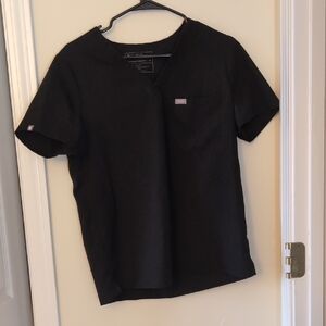 Figs Black Technical Collection Top